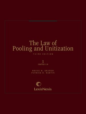 cover image of The Law of Pooling and Unitization